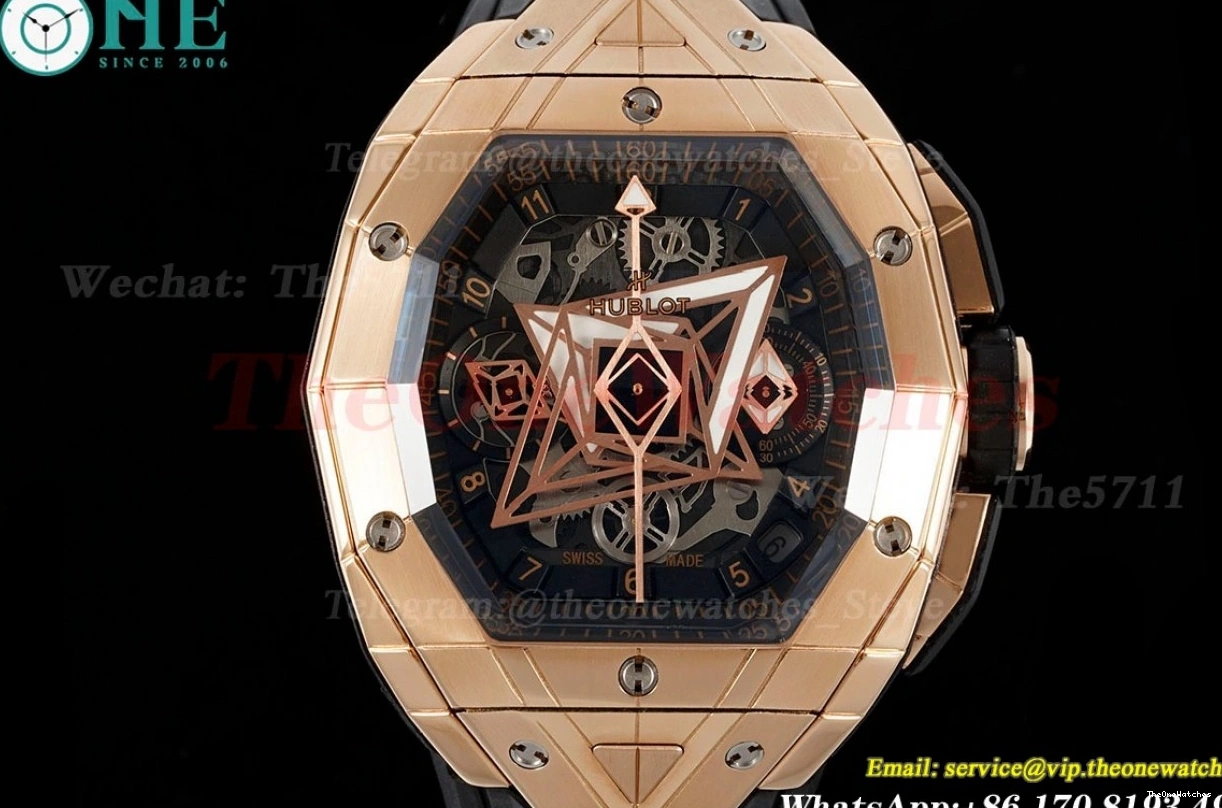 Big HUB4700 Bang RG BLSF Of Spirit Dial RU 42mm Skeleton 0127